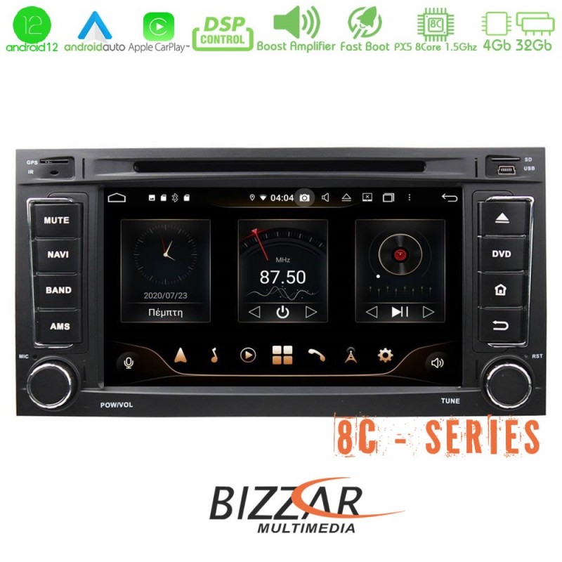 Bizzar OEM VW Touareg/T5 Transporter 8core Android12 4+32GB Navigation Multimedia