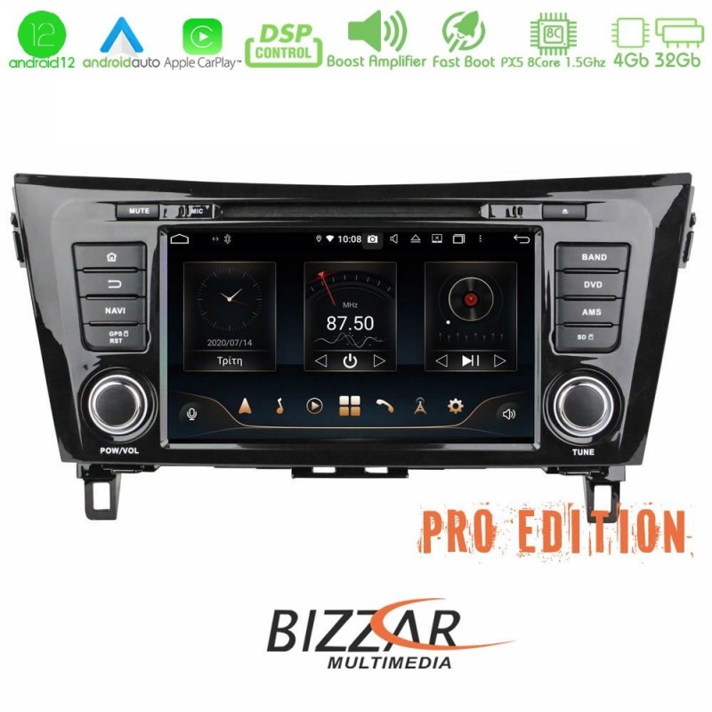 Bizzar OEM Nissan Qashqai J11 & X-Trail T32 8core Android12 4+32GB Navigation Multimedia