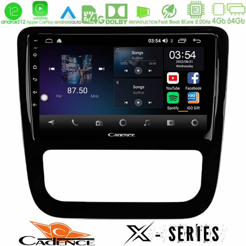 Cadence X Series VW Scirocco 2008-2014 8Core Android12 4+64GB Navigation Multimedia Tablet 9