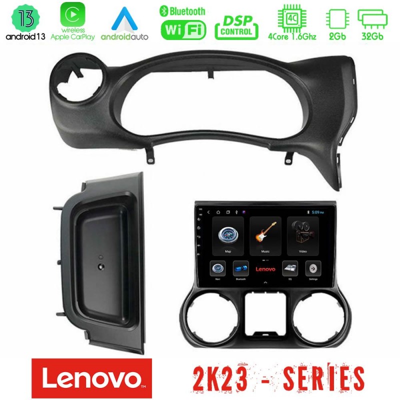 Lenovo Car Pad Jeep Wrangler 2014-2017 4core Android 13 2+32GB Navigation Multimedia Tablet 10