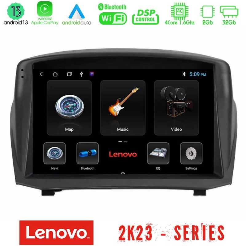 Lenovo Car Pad Ford Fiesta 2008-2016 4core Android 13 2+32GB Navigation Multimedia Tablet 9