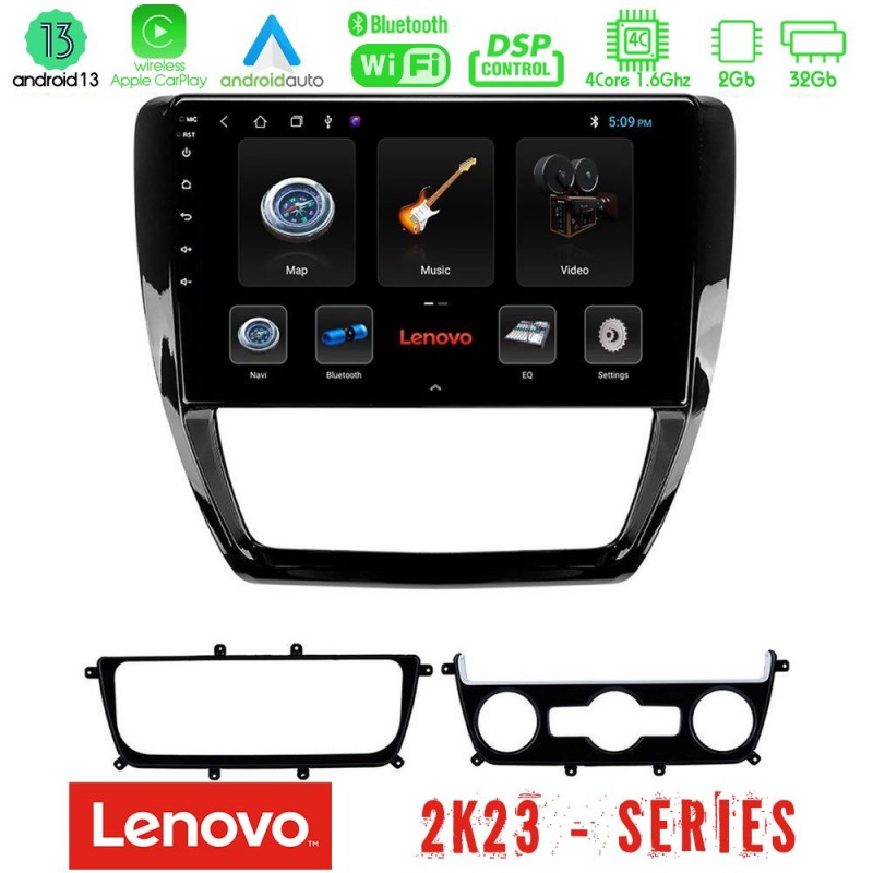 Lenovo Car Pad VW Jetta 4Core Android 13 2+32GB Navigation Multimedia Tablet 10