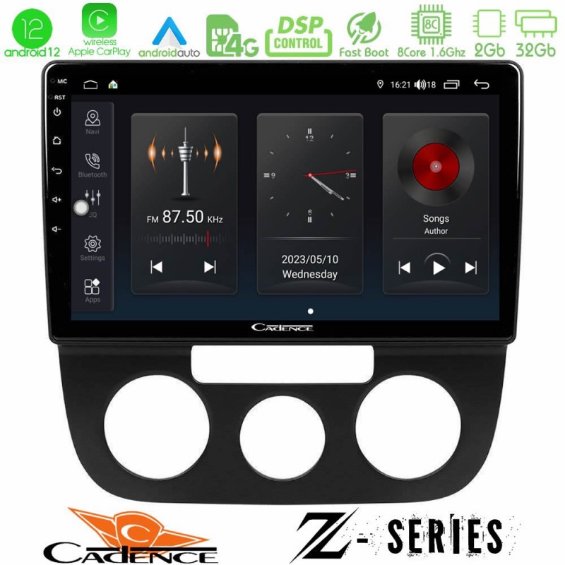 Cadence Z Series VW Jetta 8core Android12 2+32GB Navigation Multimedia Tablet 10