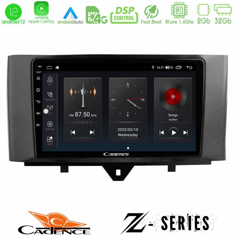 Cadence Z Series Smart 451 Facelift 8core Android12 2+32GB Navigation Multimedia Tablet 9