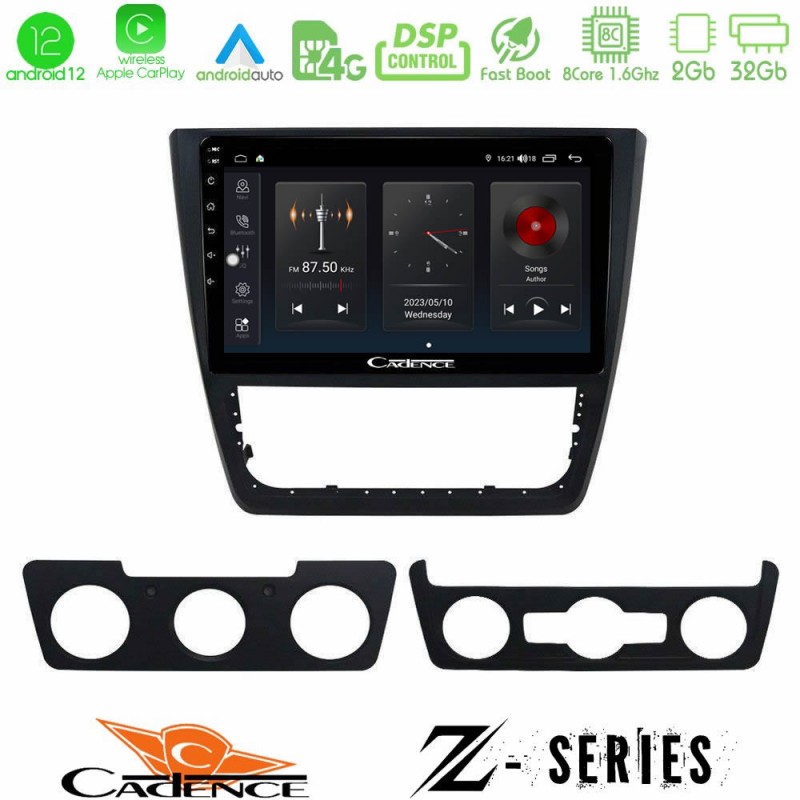 Cadence Z Series Skoda Yeti 2009-&gt; 8core Android12 2+32GB Navigation Multimedia Tablet 10