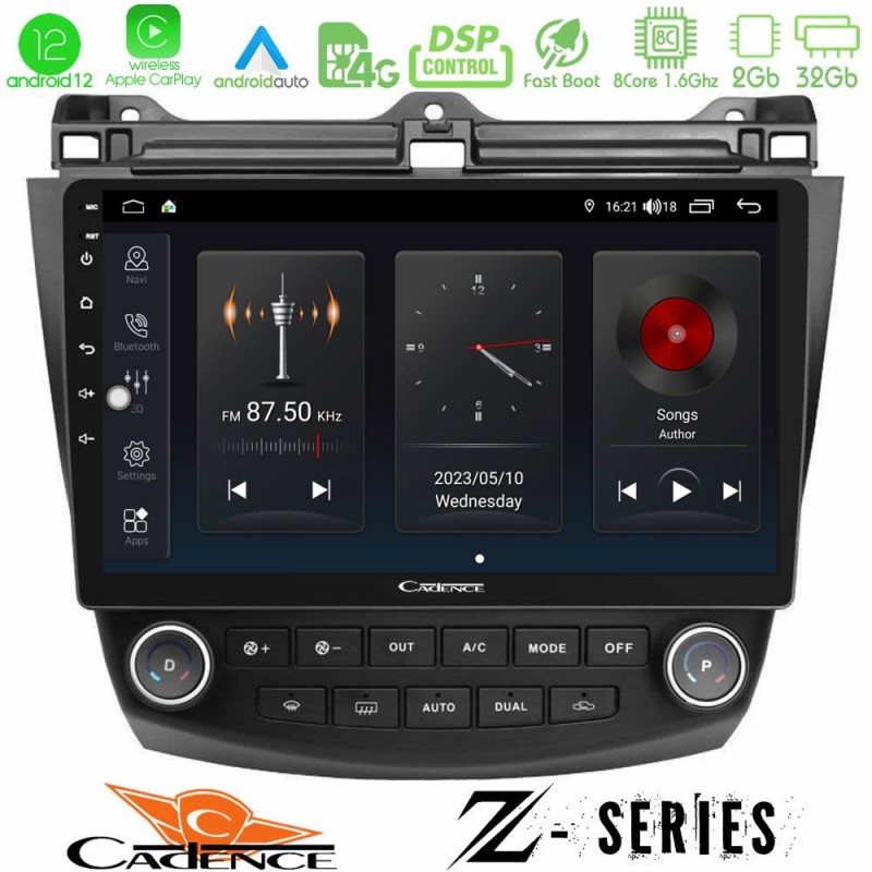 Cadence Z Series Honda Accord 2002-2008 8core Android12 2+32GB Navigation Multimedia Tablet 10