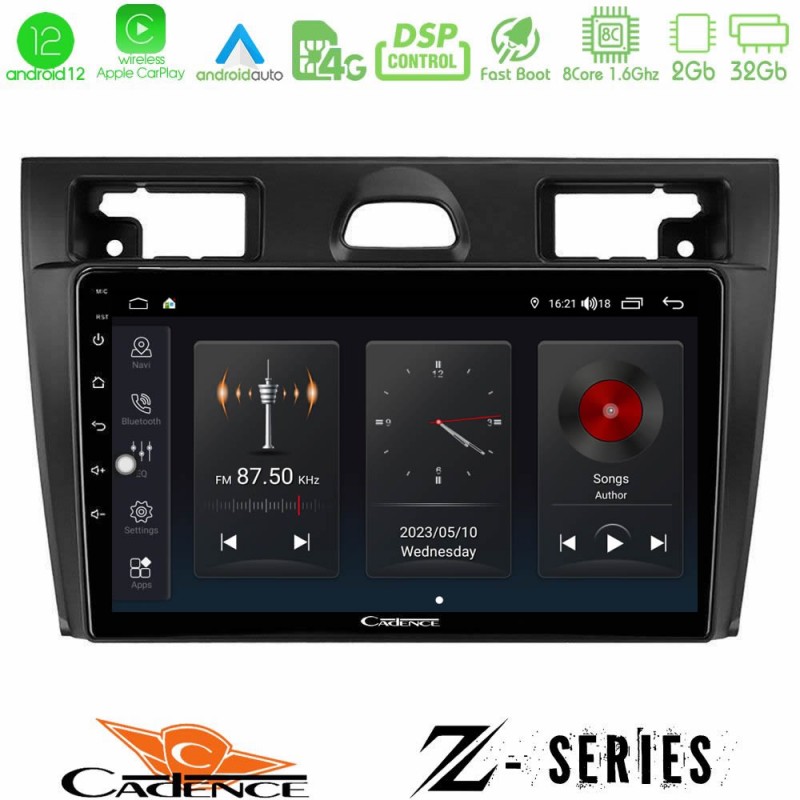 Cadence Z Series Ford Fiesta/Fusion 8core Android12 2+32GB Navigation Multimedia Tablet 9