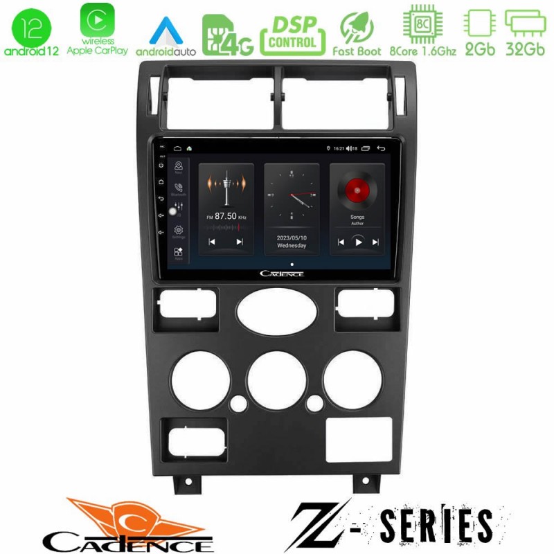 Cadence Z Series Ford Mondeo 2001-2004 8Core Android12 2+32GB Navigation Multimedia Tablet 9