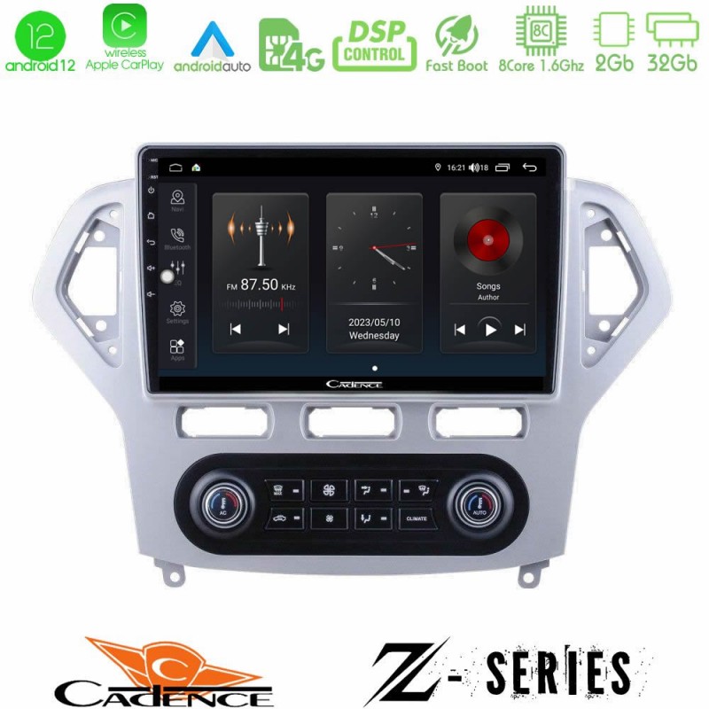 Cadence Z Series Ford Mondeo 2007-2011 (Auto A/C) 8Core Android12 2+32GB Navigation Multimedia Tablet 10