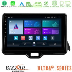 Bizzar Ultra Series Toyota Yaris 2020-&gt; 8Core Android13 8+128GB Navigation Multimedia Tablet 9