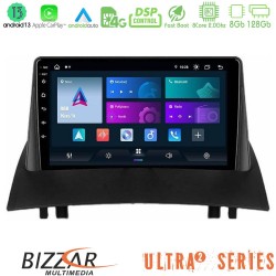 Bizzar Ultra Series Renault Megane 2 2002-2008 8Core Android13 8+128GB Navigation Multimedia Tablet 9