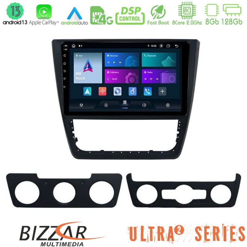 Bizzar Ultra Series Skoda Yeti 2009-&gt; 8core Android13 8+128GB Navigation Multimedia Tablet 10