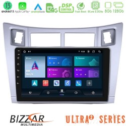 Bizzar Ultra Series Toyota Yaris 8core Android13 8+128GB Navigation Multimedia Tablet 9