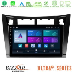 Bizzar Ultra Series Toyota Yaris 8core Android13 8+128GB Navigation Multimedia Tablet 9