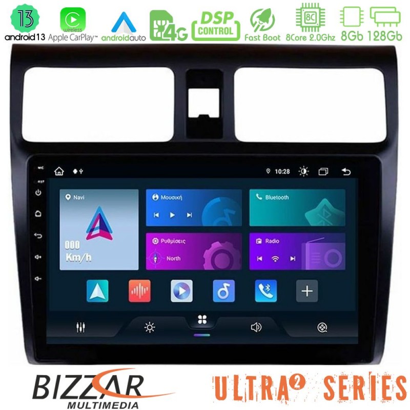 Bizzar Ultra Series Suzuki Swift 2005-2010 8core Android13 8+128GB Navigation Multimedia Tablet 10