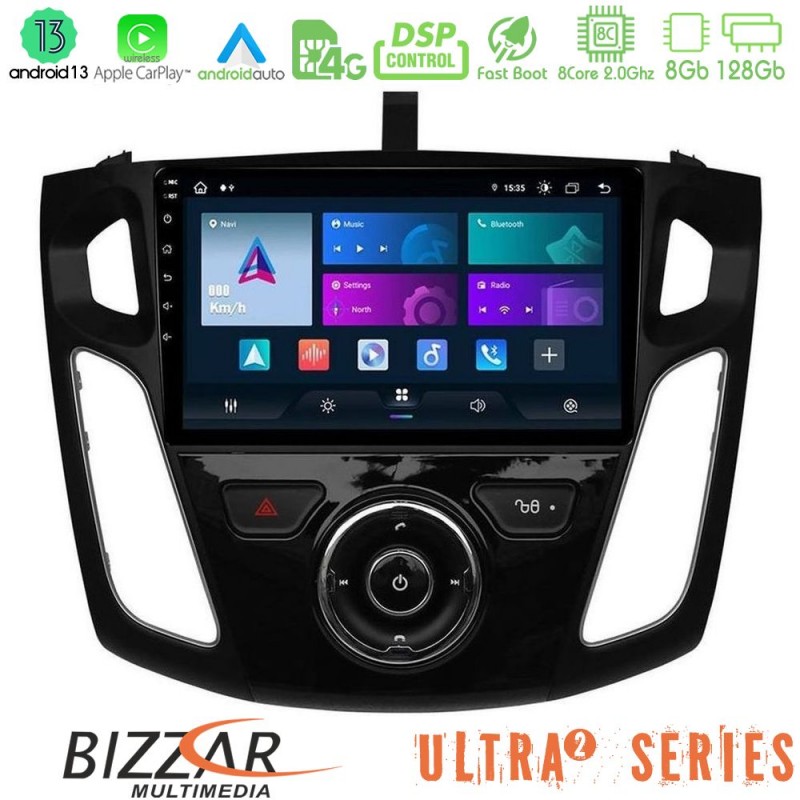 Bizzar Ultra Series Ford Focus 2012-2018 8core Android13 8+128GB Navigation Multimedia Tablet 9