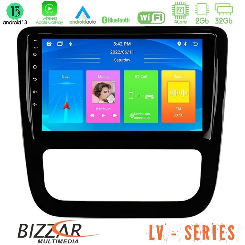 Bizzar LV Series VW Scirocco 2008-2014 4Core Android 13 2+32GB Navigation Multimedia Tablet 9