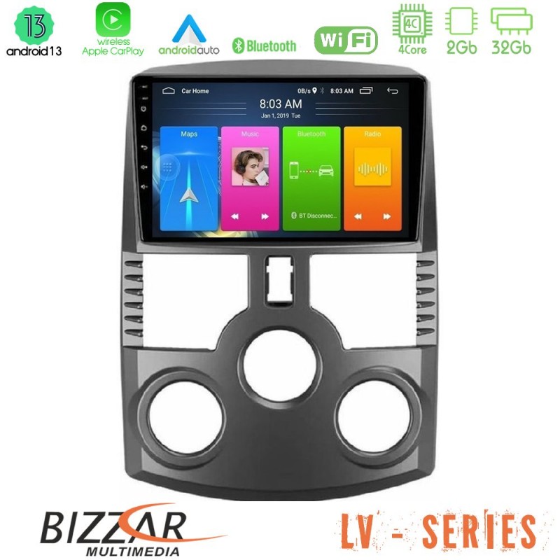 Bizzar LV Series Daihatsu Terios 4Core Android 13 2+32GB Navigation Multimedia Tablet 9