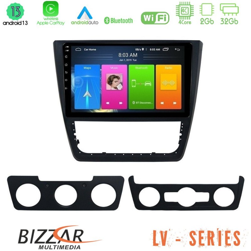 Bizzar LV Series Skoda Yeti 2009-&gt; 4Core Android 13 2+32GB Navigation Multimedia Tablet 10