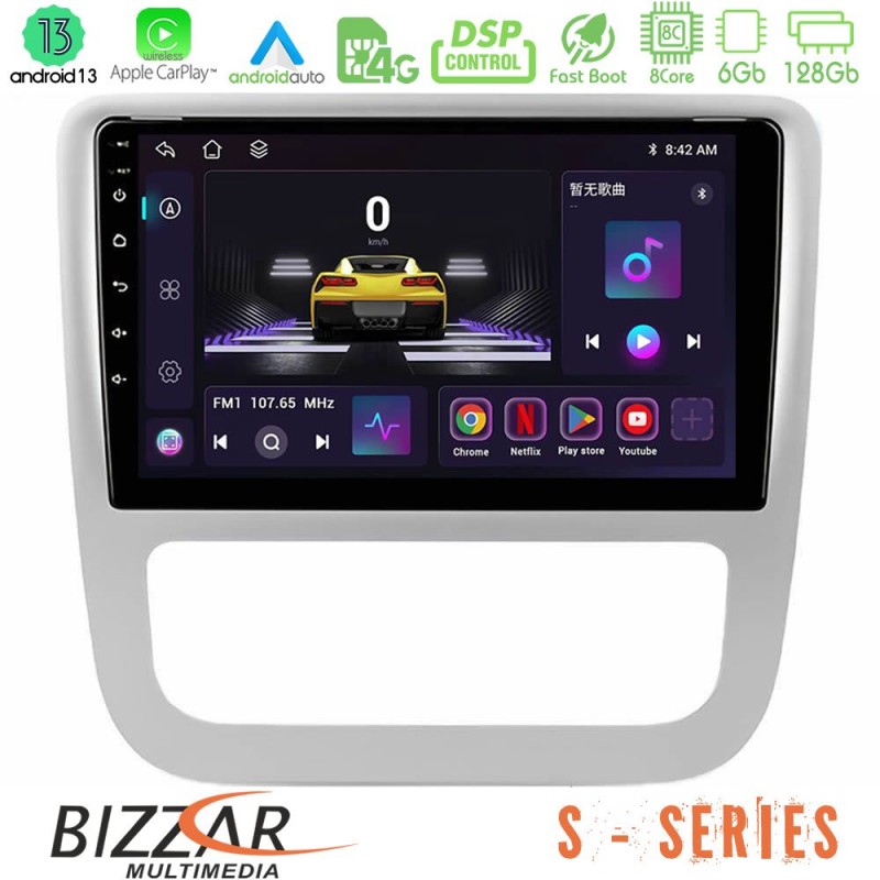 Bizzar S Series VW Scirocco 2008-2014 8Core Android13 6+128GB Navigation Multimedia Tablet 9