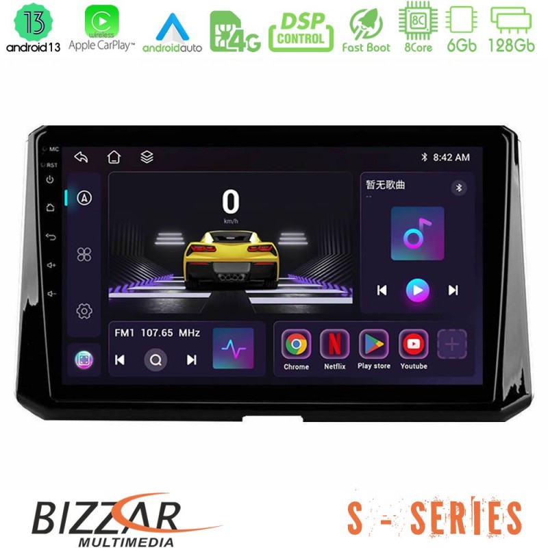 Bizzar S Series Toyota Corolla 2019-2022 8core Android13 6+128GB Navigation Multimedia Tablet 10