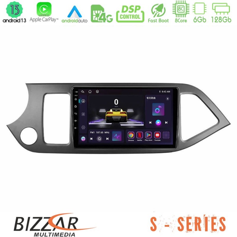 Bizzar S Series Kia Picanto 8core Android13 6+128GB Navigation Multimedia Tablet 9