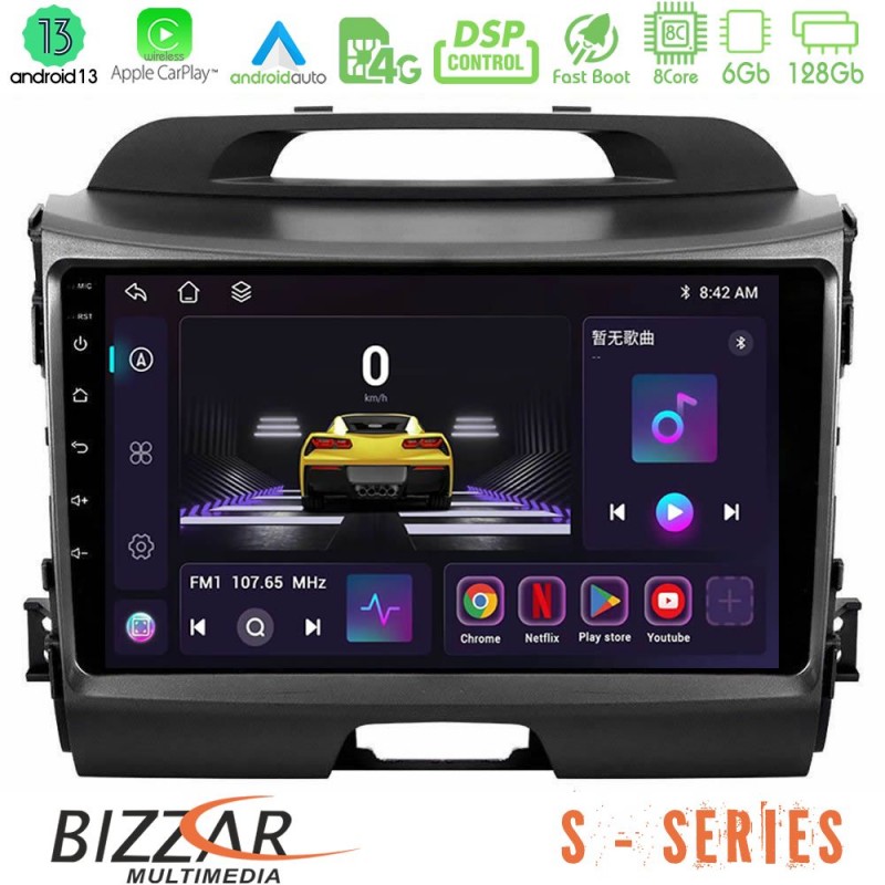 Bizzar S Series Kia Sportage 8core Android13 6+128GB Navigation Multimedia Tablet 9