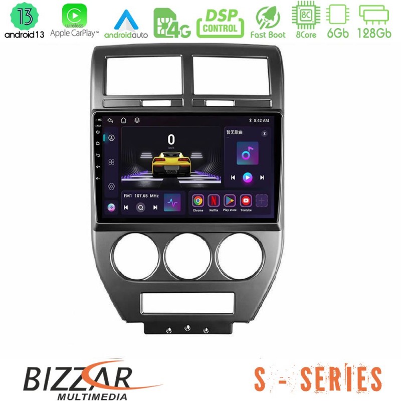 Bizzar S Series Jeep Compass/Patriot 2007-2009 8core Android13 6+128GB Navigation Multimedia Tablet 10