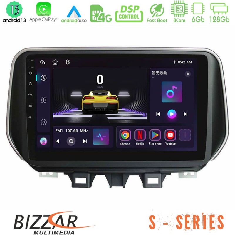 Bizzar S Series Hyundai Tucson 2019-&gt; 8Core Android13 6+128GB Navigation Multimedia Tablet 9