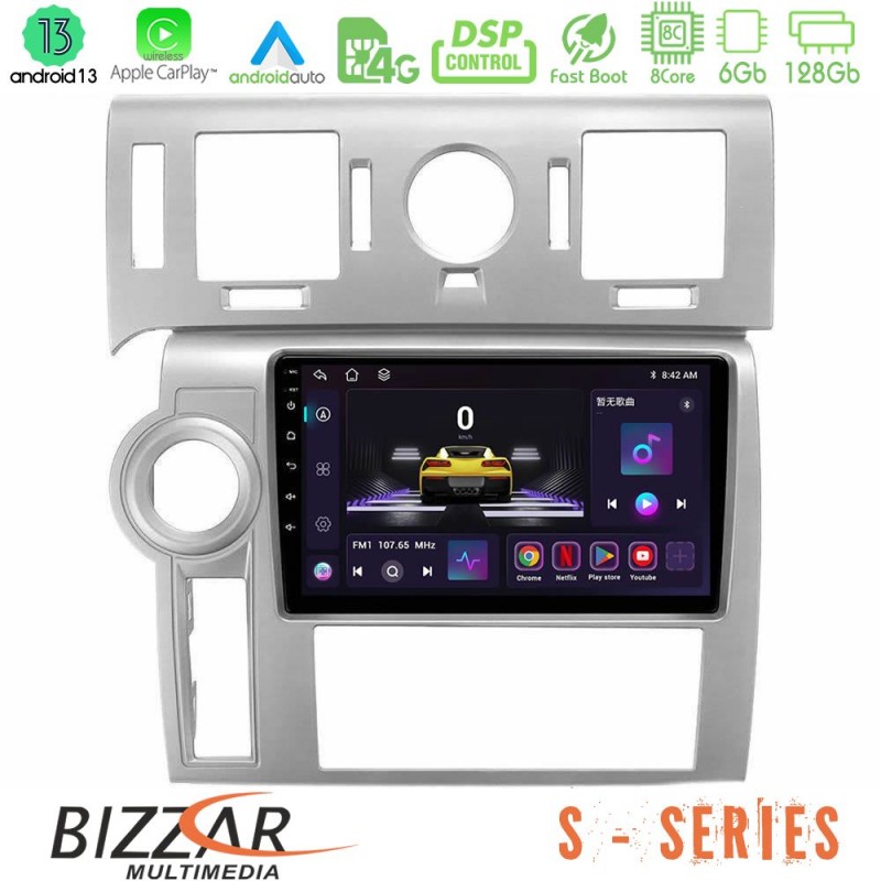 Bizzar S Series Hummer H2 2008-2009 8core Android13 6+128GB Navigation Multimedia Tablet 9