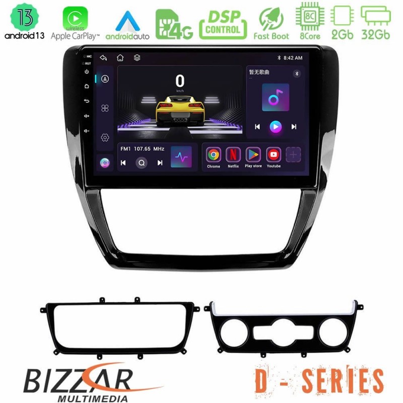 Bizzar D Series VW Jetta 8core Android13 2+32GB Navigation Multimedia Tablet 10