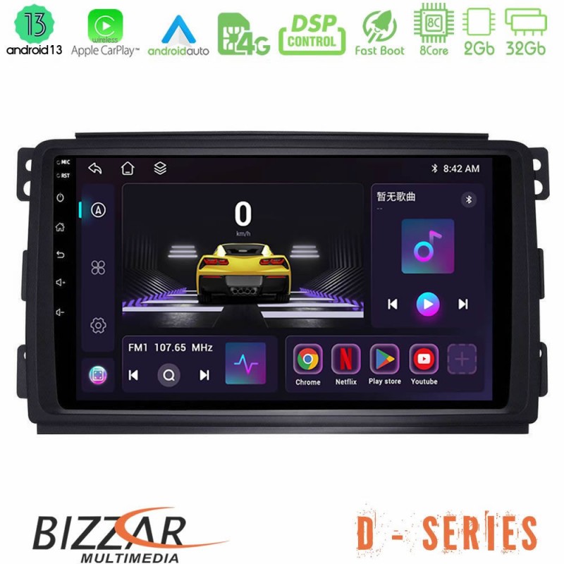 Bizzar D Series Smart 451 8core Android13 2+32GB Navigation Multimedia Tablet 9