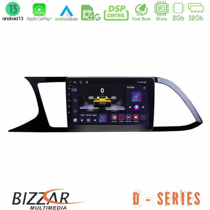 Bizzar D Series Seat Leon 2013 – 2019 8core Android13 2+32GB Navigation Multimedia Tablet 9