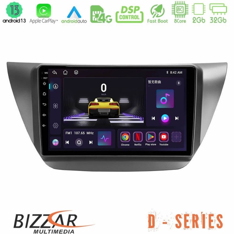 Bizzar D Series Mitsubishi Lancer 2004 – 2008 8core Android13 2+32GB Navigation Multimedia Tablet 9