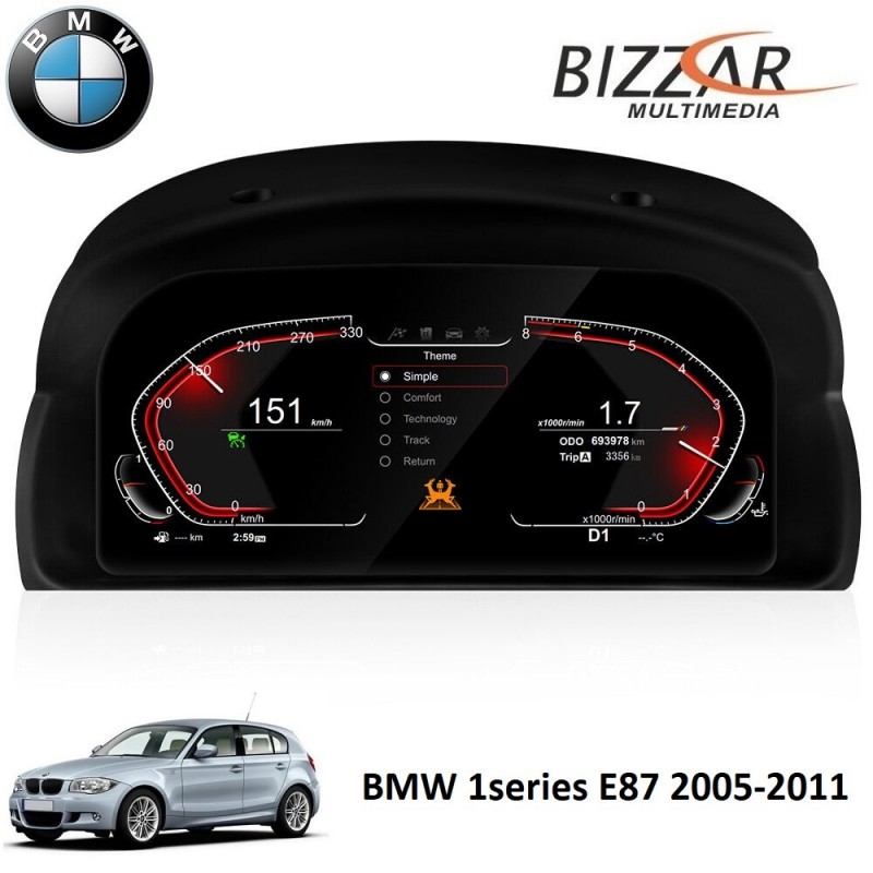 BMW 1series E87 2005-2011 Digital LCD Instrument Cluster 12.3