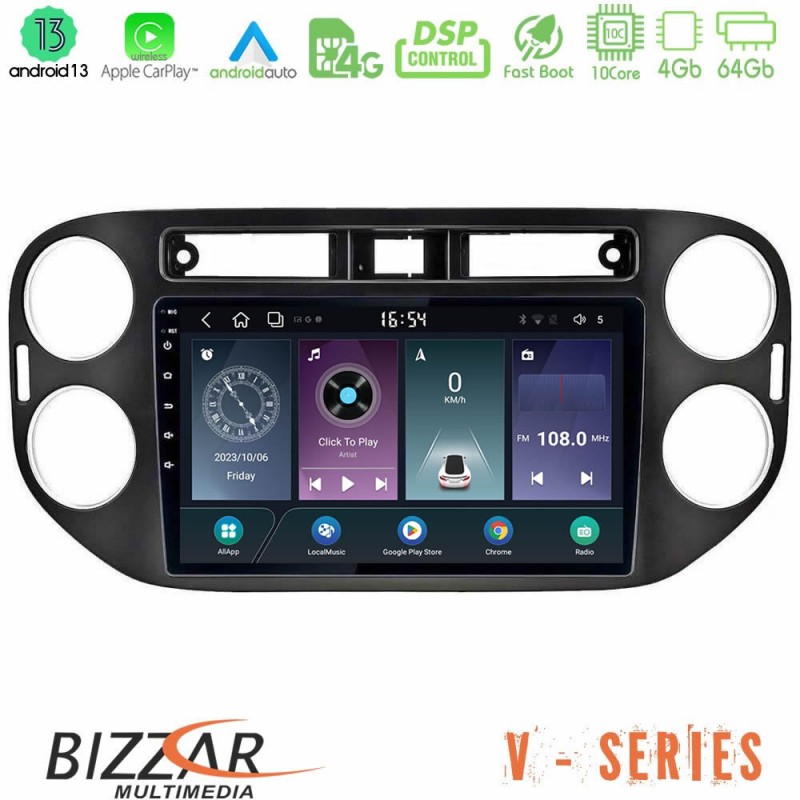 Bizzar V Series VW Tiguan 10core Android13 4+64GB Navigation Multimedia Tablet 9