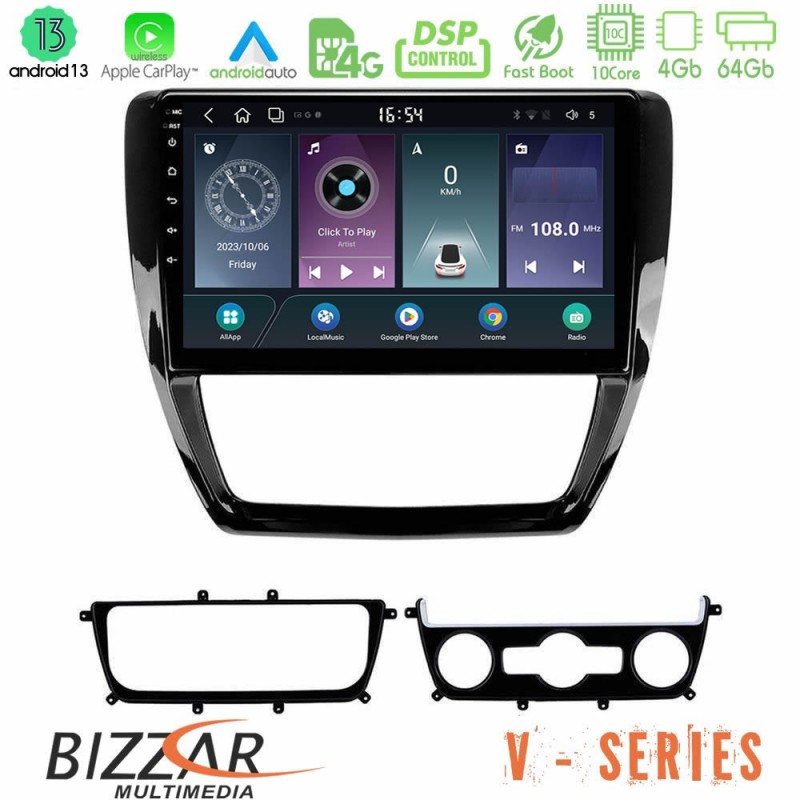 Bizzar V Series VW Jetta 10core Android13 4+64GB Navigation Multimedia Tablet 10