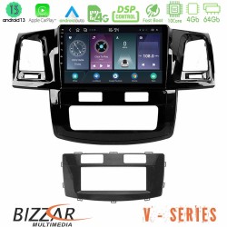 Bizzar V Series Toyota Hilux 2007-2011 10core Android13 4+64GB Navigation Multimedia Tablet 9