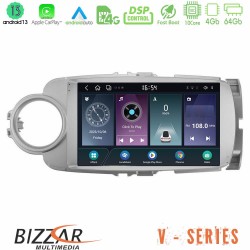 Bizzar V Series Toyota Yaris 10core Android13 4+64GB Navigation Multimedia Tablet 9