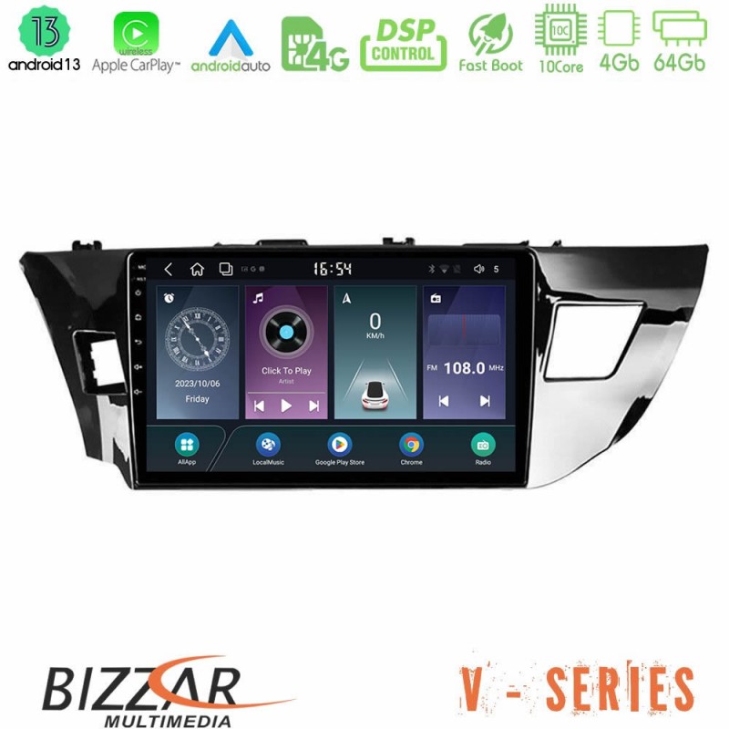 Bizzar V Series Toyota Corolla 2014-2016 10core Android13 4+64GB Navigation Multimedia Tablet 9