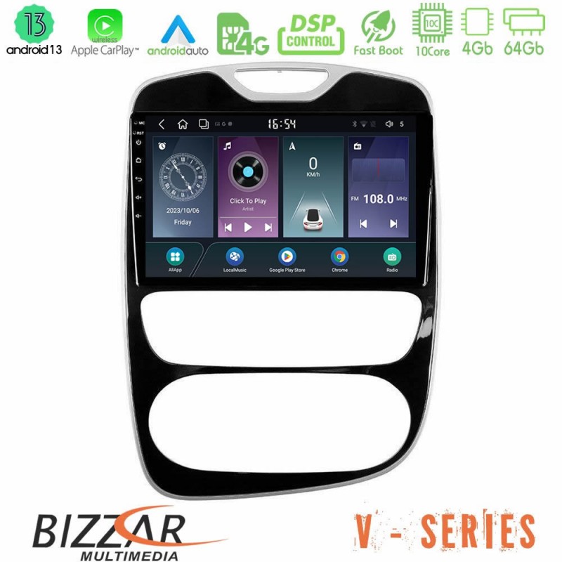 Bizzar V Series Renault Clio 2016-2019 10core Android13 4+64GB Navigation Multimedia Tablet 10