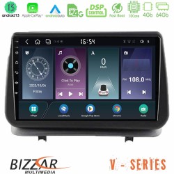 Bizzar V Series Renault Clio 2005-2012 10core Android13 4+64GB Navigation Multimedia Tablet 9