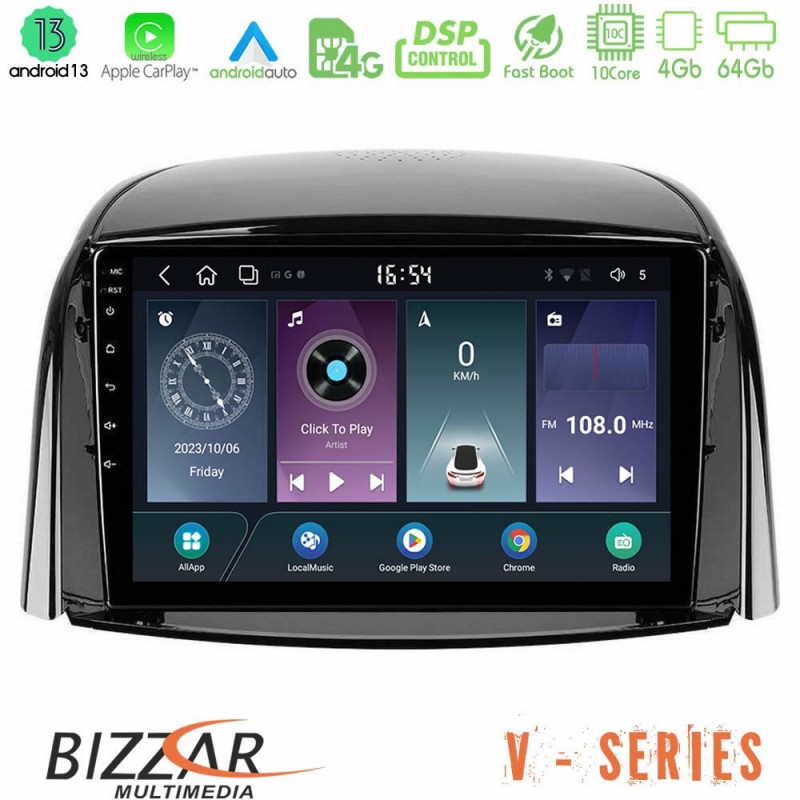 Bizzar V Series Renault Koleos 2007-2015 10core Android13 4+64GB Navigation Multimedia Tablet 9