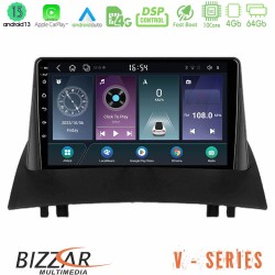 Bizzar V Series Renault Megane 2 2002-2008 10core Android13 4+64GB Navigation Multimedia Tablet 9