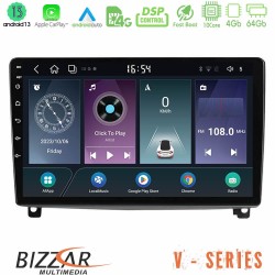 Bizzar V Series Peugeot 407 10core Android13 4+64GB Navigation Multimedia Tablet 9