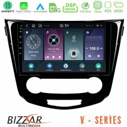 Bizzar V Series Nissan Qashqai J11 (Manual A/C) 10core Android13 4+64GB Navigation Multimedia Tablet 10