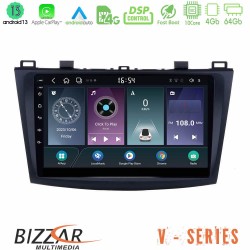 Bizzar V Series Mazda 3 2009-2014 10core Android13 4+64GB Navigation Multimedia Tablet 9