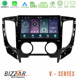 Bizzar V Series Mitsubishi L200 2016-&gt; & Fiat Fullback (Manual A/C) 10core Android13 4+64GB Navigation Multimedia Tablet 9