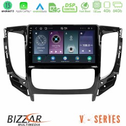 Bizzar V Series Mitsubishi L200 2016-&gt; & Fiat Fullback (Auto A/C) 10core Android13 4+64GB Navigation Multimedia Tablet 9