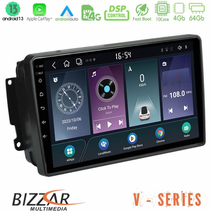 Bizzar V Series Mercedes C/CLK/G Class (W203/W209) 10core Android13 4+64GB Navigation Multimedia Tablet 9